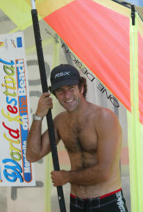 Riccardo Giordano in un'immagine del World Festival on the Beach 2006