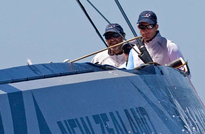 20090127-1009.jpg - Louis Vuitton Pacific Series 2009 Auckland, New Zealand.The team’s head out on the Hauraki Gulf to practice in a 12 knot SW breeze on Monday, Team Origin sailing an Emirates Team New Zealand boat beats to weather with Ben Ainslie at the helm. Credit line must read:BOB GRIESER Outsideimages.co.nzLouis Vuitton Pacific Series 2009 Auckland, New Zealand.The team’s head out on the Hauraki Gulf to practice in a 12 knot SW breeze on Monday, a public holiday in Auckland  Anniversary day. Credit line must read:BOB GRIESER Outsideimages.co.nz